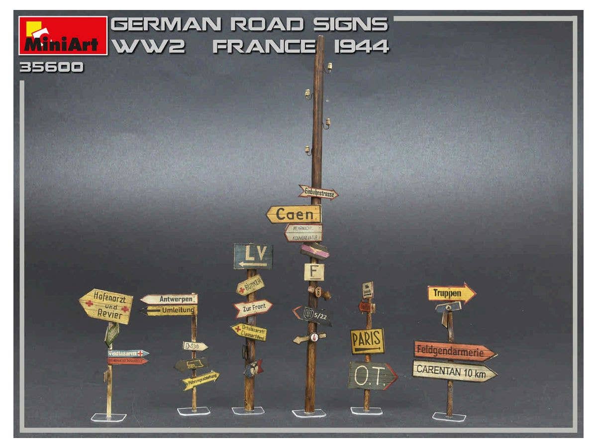 MiniArt German Road Signs WW2 (France 1944) | 4820183312235