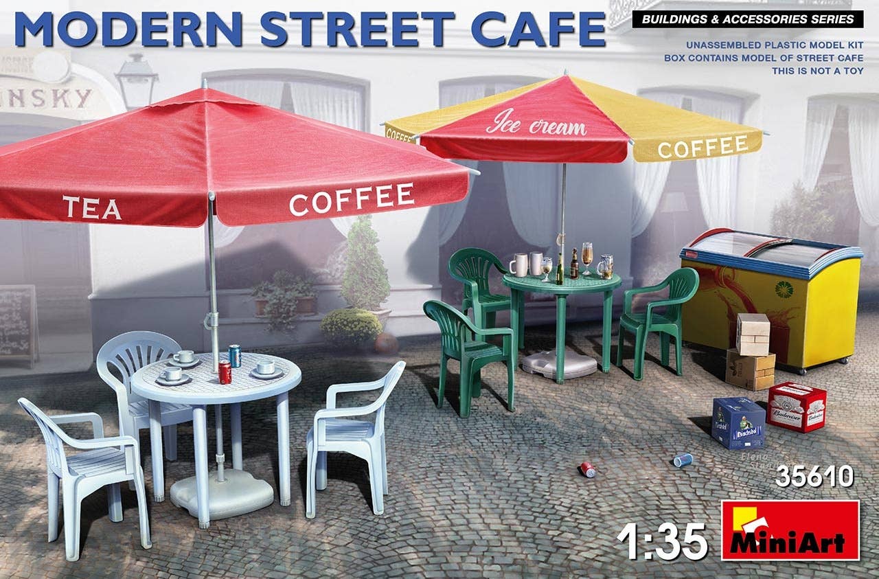 MiniArt 1/35 Modern Street Cafe | 4820183312716