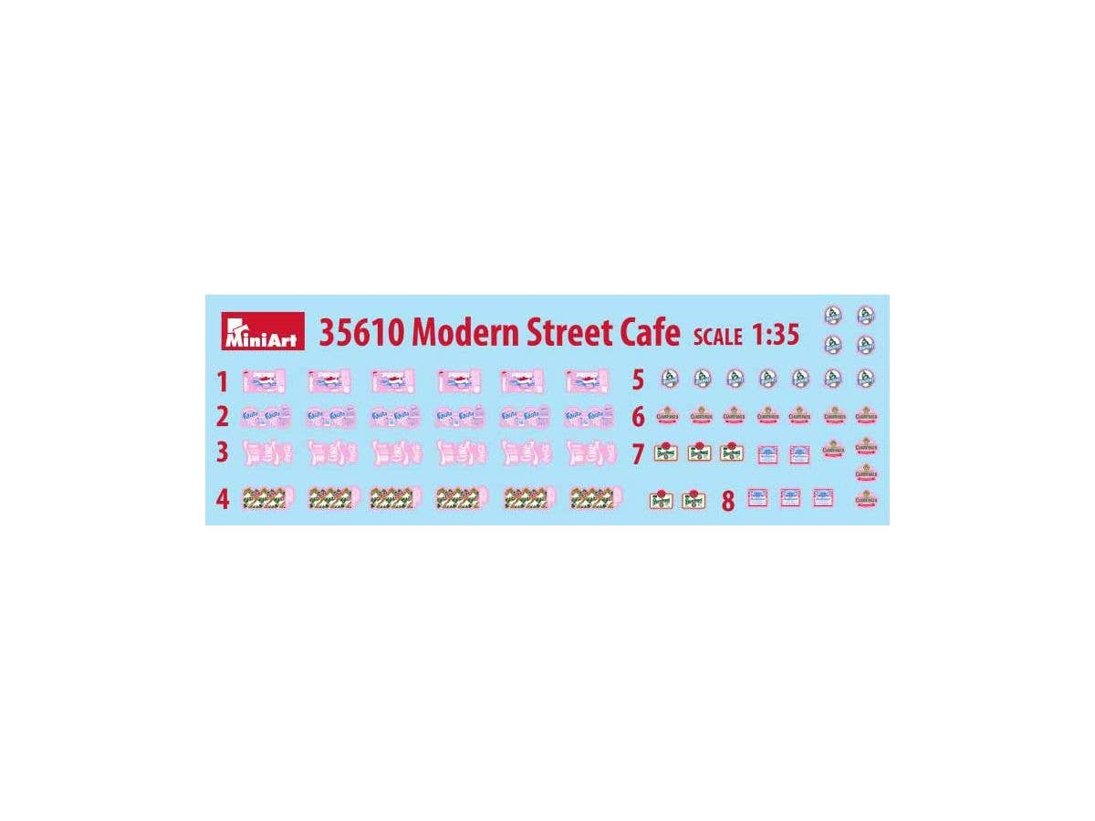 MiniArt 1/35 Modern Street Cafe | 4820183312716