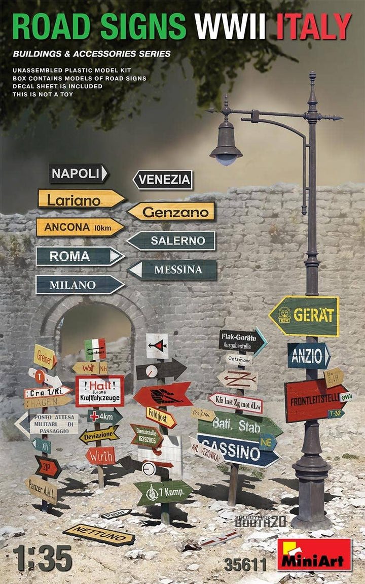 MiniArt 1/35 ROAD SIGNS WWII ITALY | 4820183313287