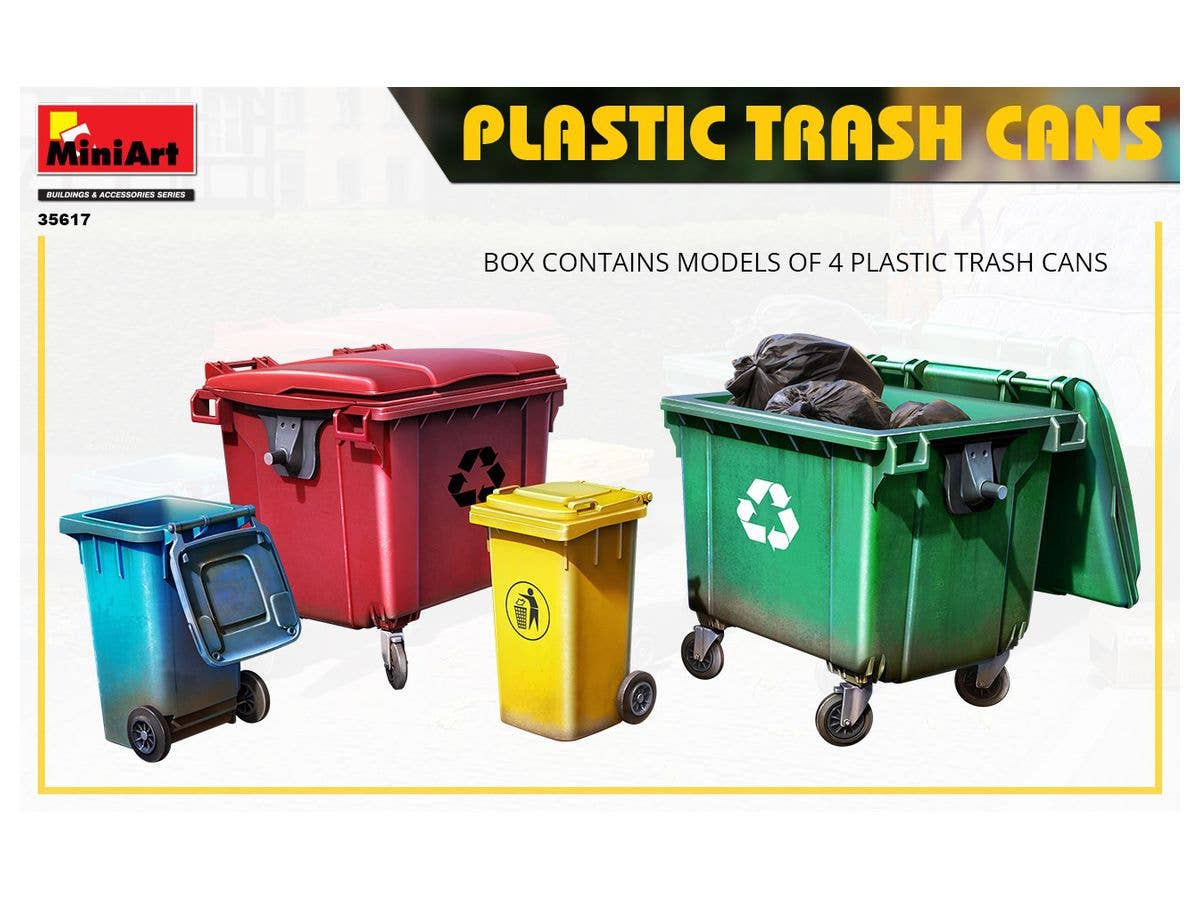Miniart 1/35 Plastic Trash Cans | 4820183313836