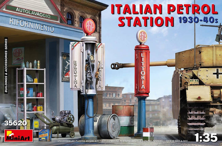 MiniArt 1/35 Italian Petrol Station 1930-40s | 4820183313294
