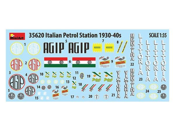 MiniArt 1/35 Italian Petrol Station 1930-40s | 4820183313294