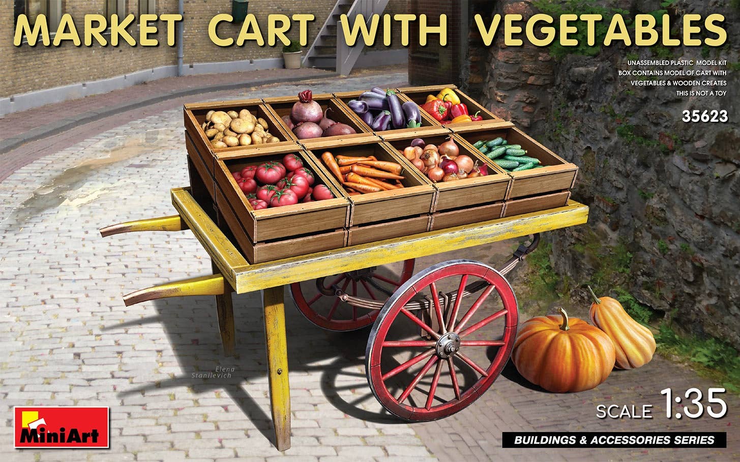 MiniArt 1/35 Market Cart with Vegetables | 4820183313959