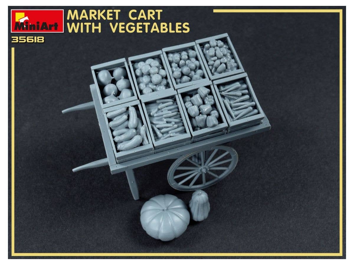 MiniArt 1/35 Market Cart with Vegetables | 4820183313959