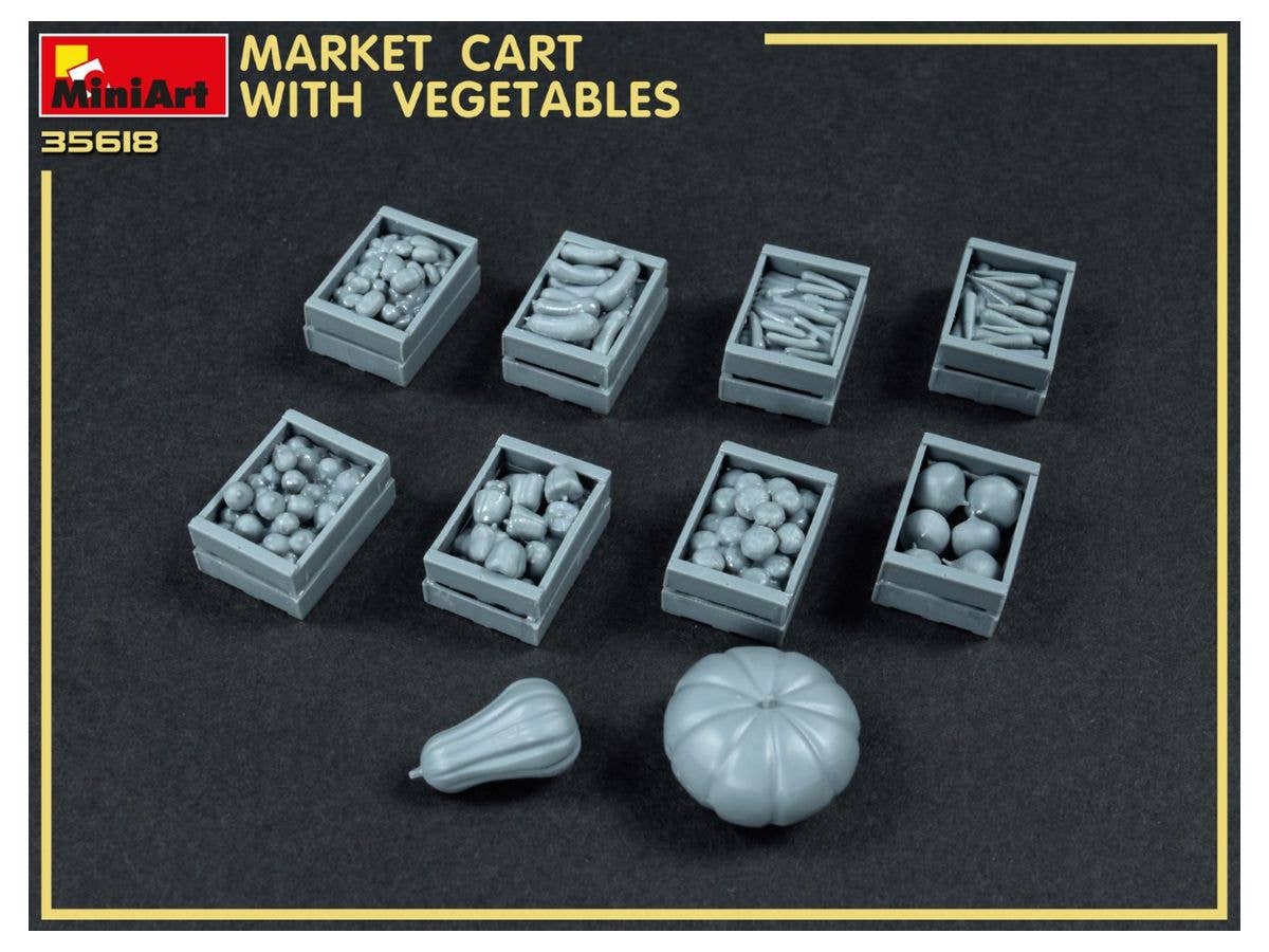 MiniArt 1/35 Market Cart with Vegetables | 4820183313959