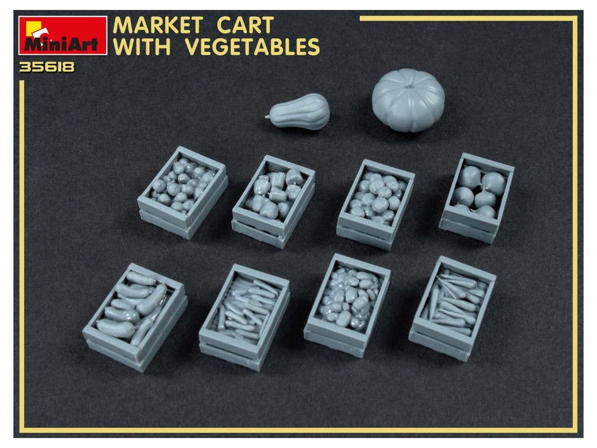 MiniArt 1/35 Market Cart with Vegetables | 4820183313959