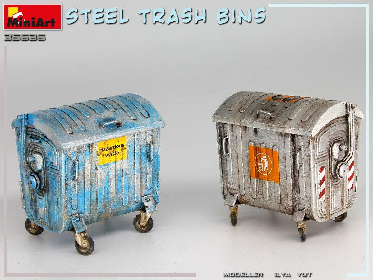 MiniArt 1/35 Steel Trash Bins | 4820183314116