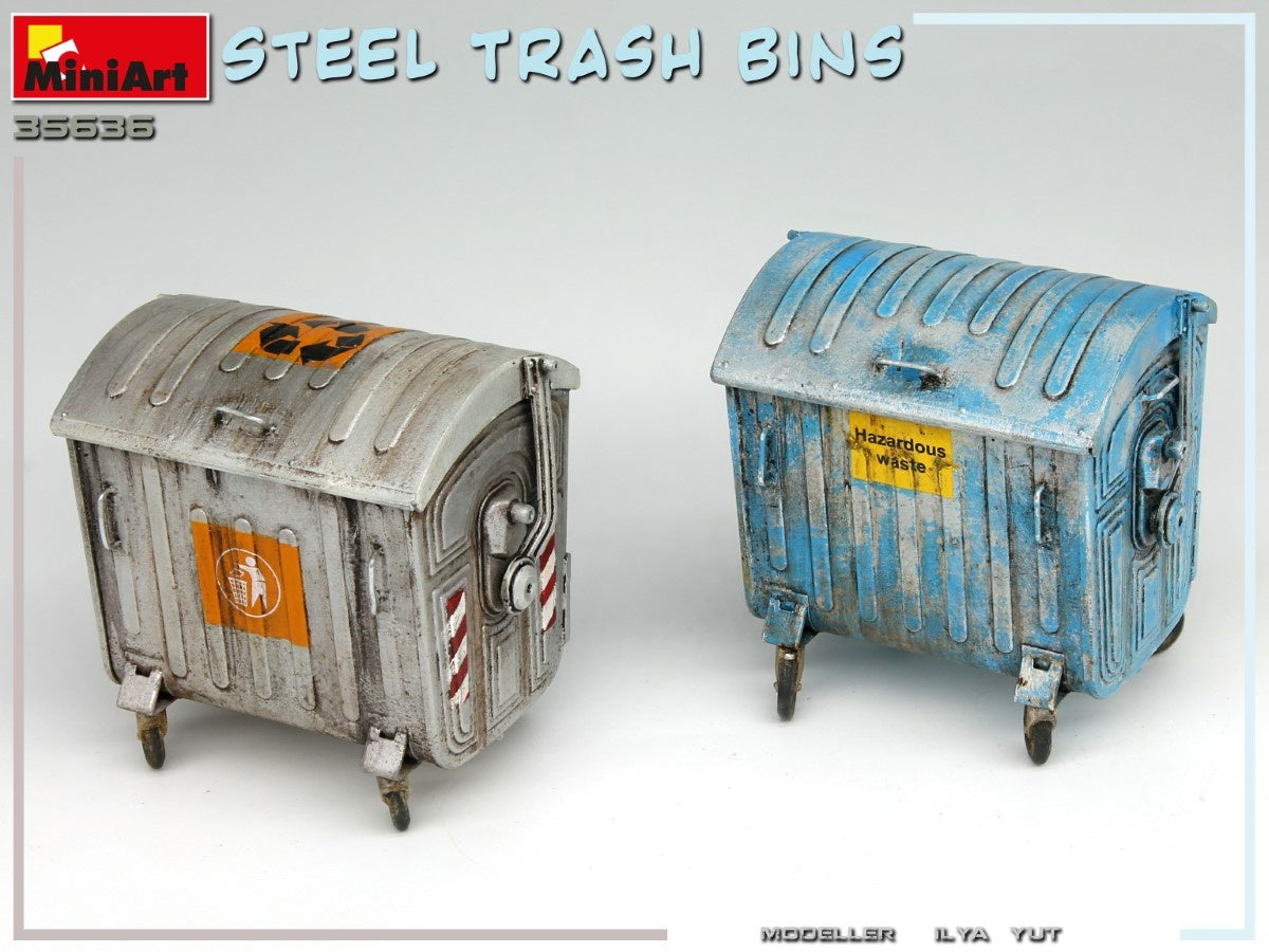 MiniArt 1/35 Steel Trash Bins | 4820183314116