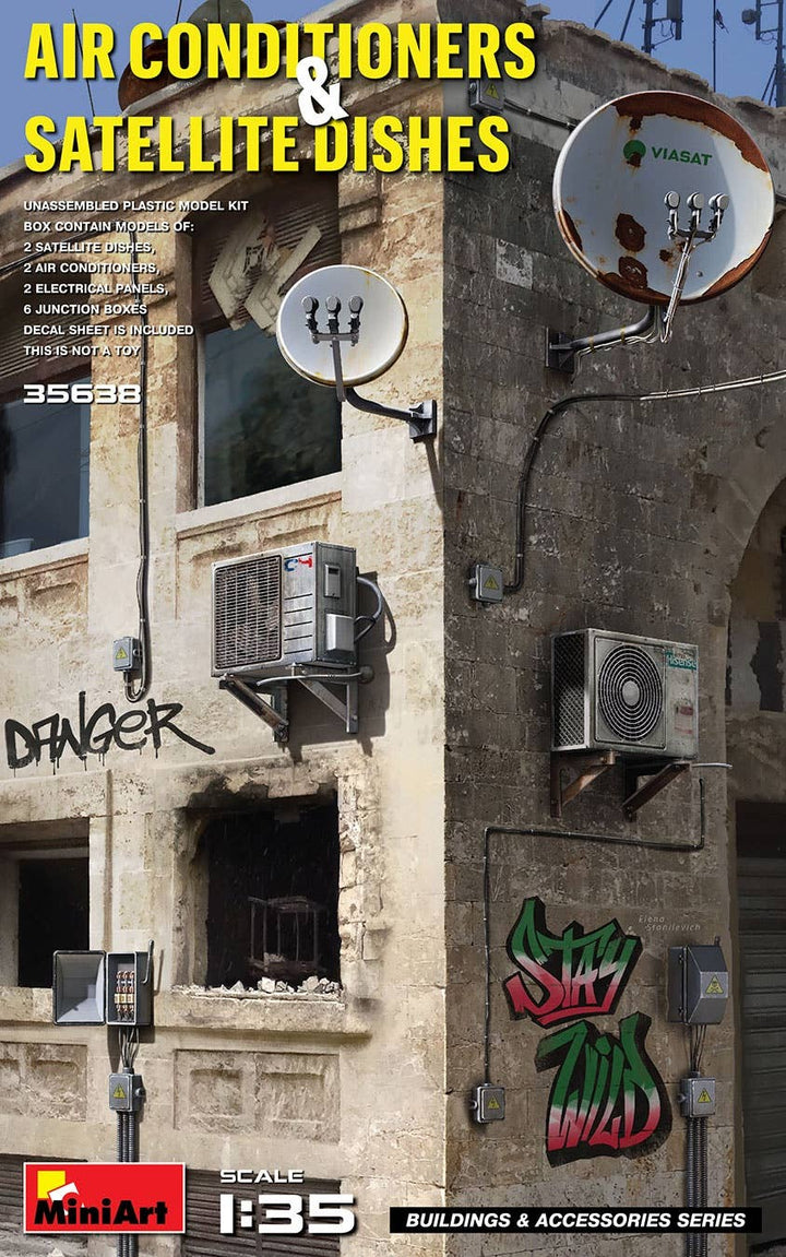 MiniArt 1/35 Air Conditioners & Satellite Dishes | 4820183314314