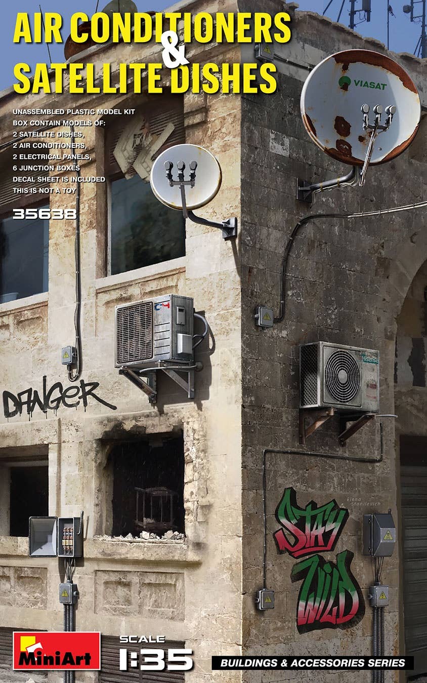 MiniArt 1/35 Air Conditioners & Satellite Dishes | 4820183314314