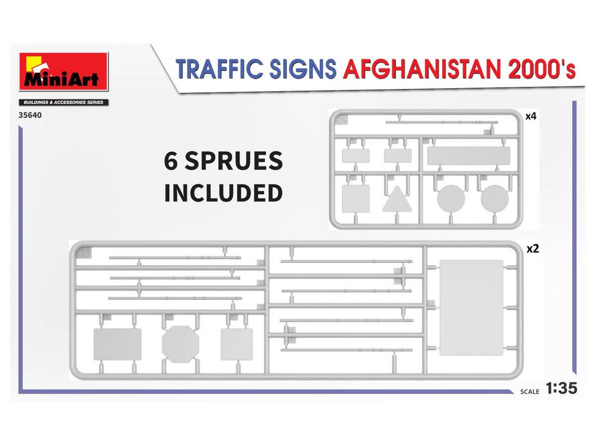 MiniArt 1/35 Traffic Signs Afghanistan. 2000's | 4820183314321