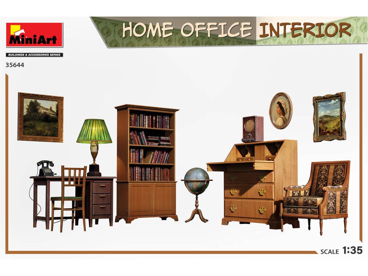 MiniArt 1/35 Home Office Interior | 5905090346272