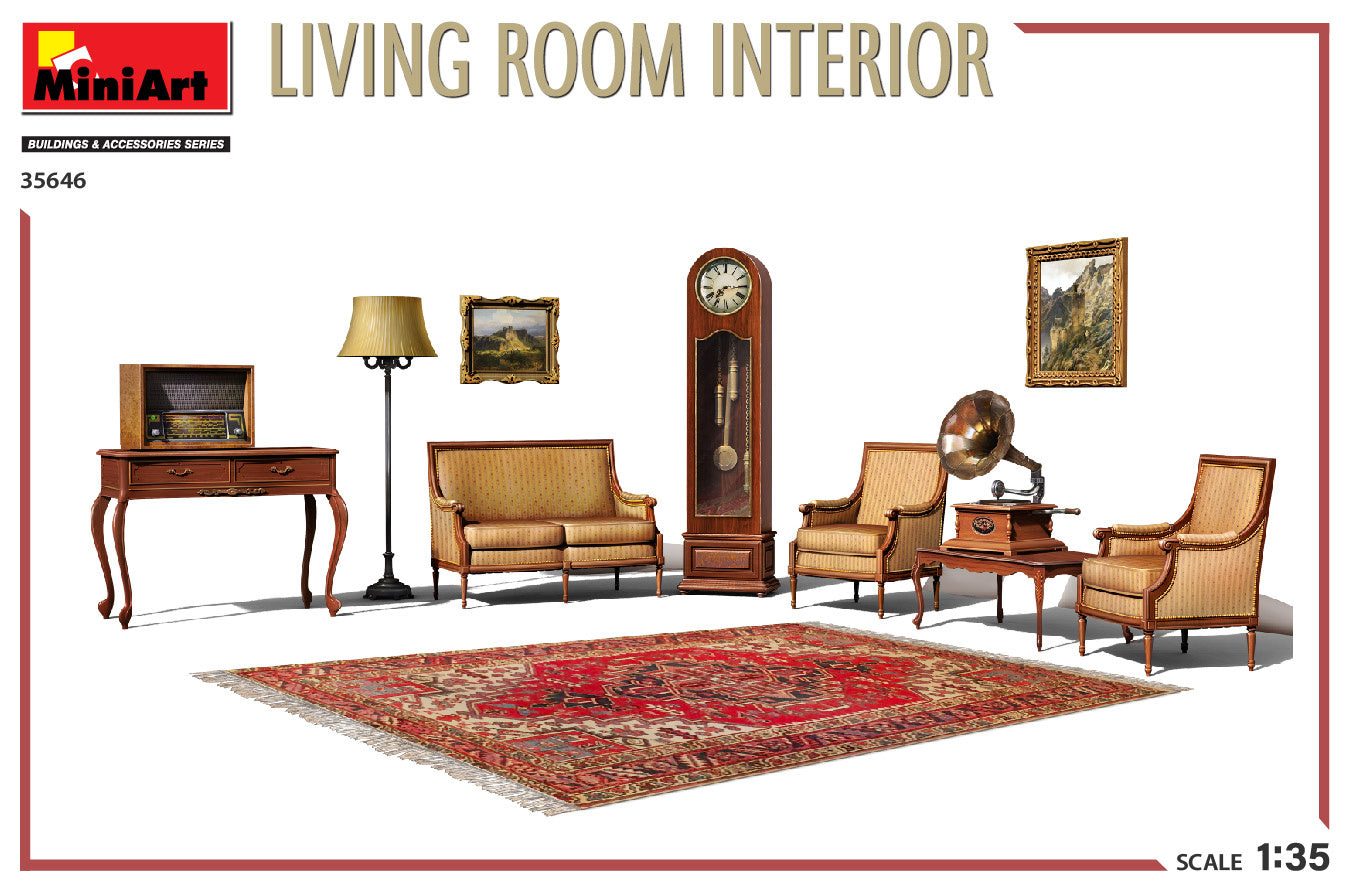 MiniArt 1/35 Living Room Interior | 5905090346289