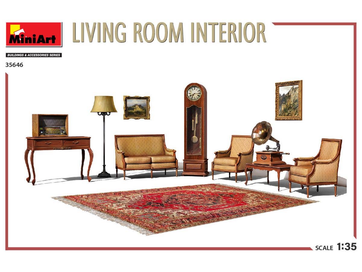 MiniArt 1/35 Living Room Interior | 5905090346289