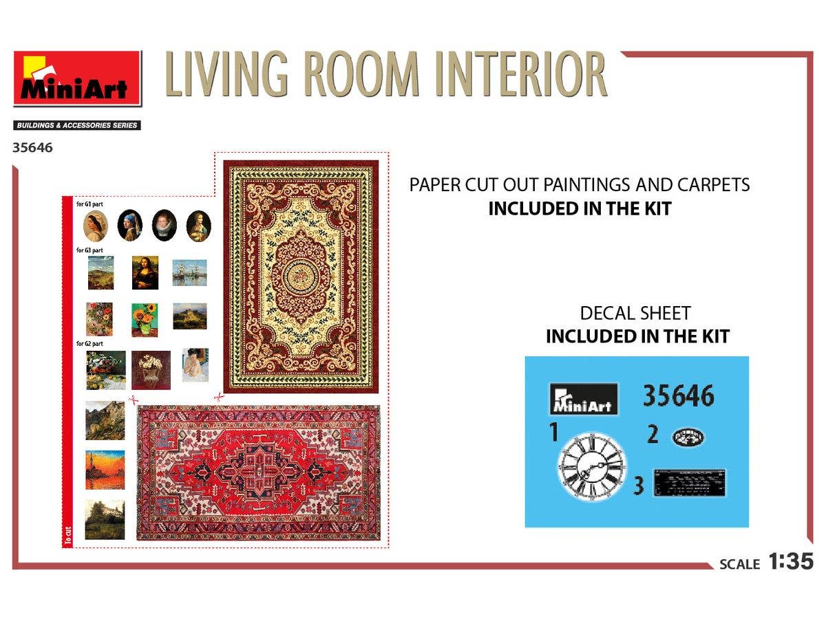 MiniArt 1/35 Living Room Interior | 5905090346289