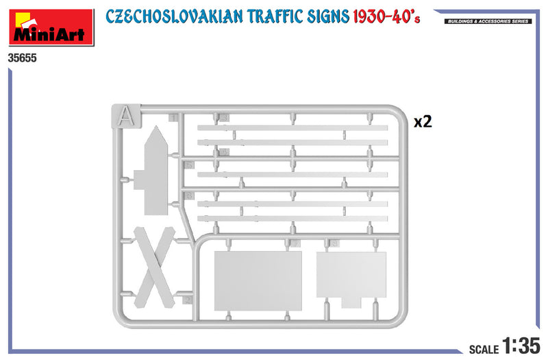 MiniArt 1/35 Czechoslovakian Traffic Signs 1930-40’s