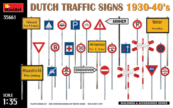 Miniart 1/35 Dutch Traffic Signs 1930-40’s