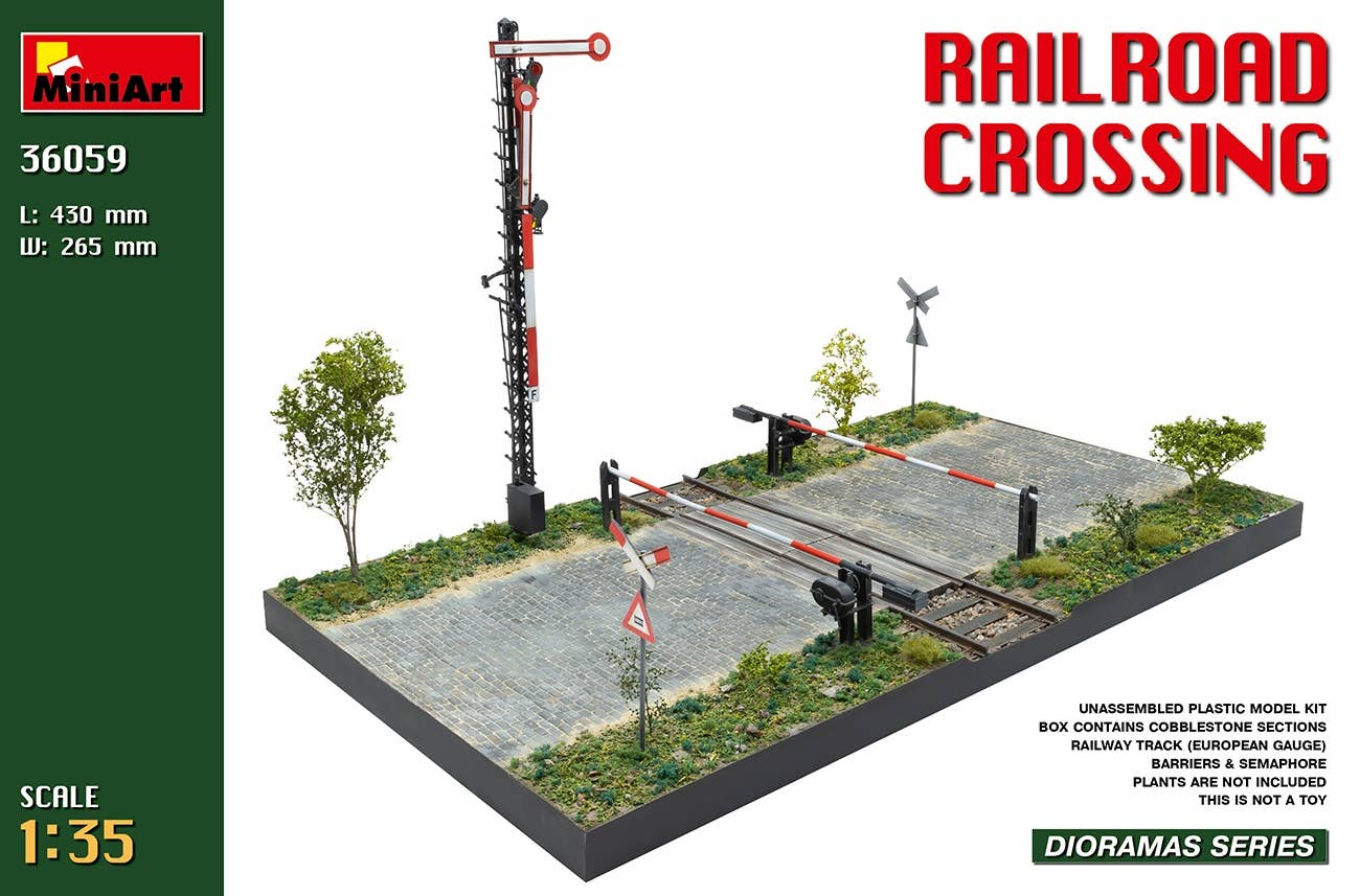 MiniArt 1/35 Railroad Crossing | 4820183313737