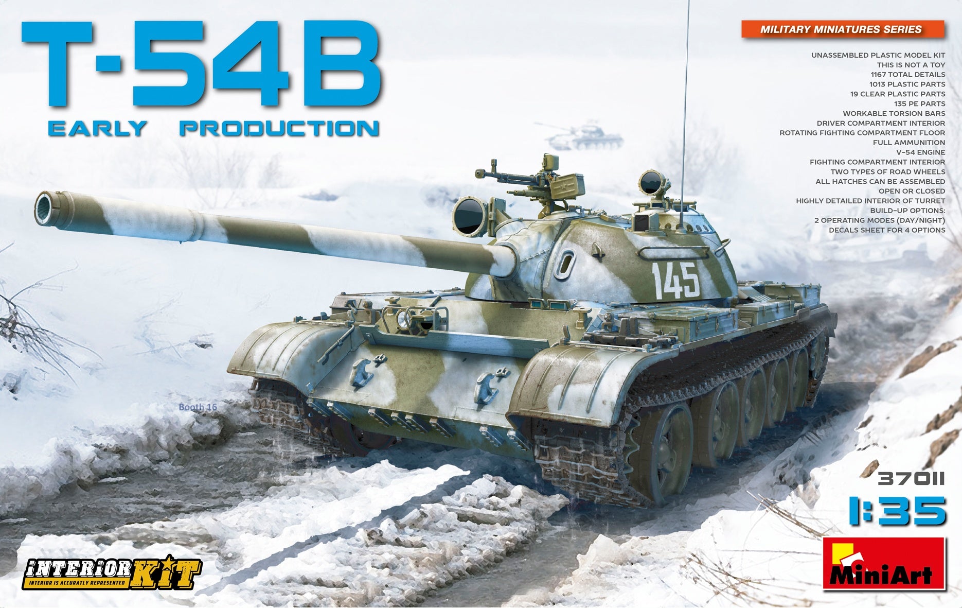 Miniart [37011] 1/35 Soviet Medium Tank T-54B (Early Production) Interior Kit | 4820183310880