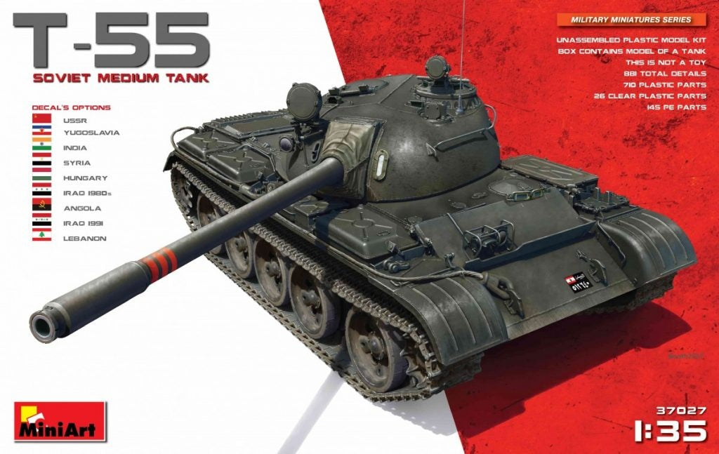 Miniart [37027] 1/35 T-55 Soviet Medium Tank | 4820183311306