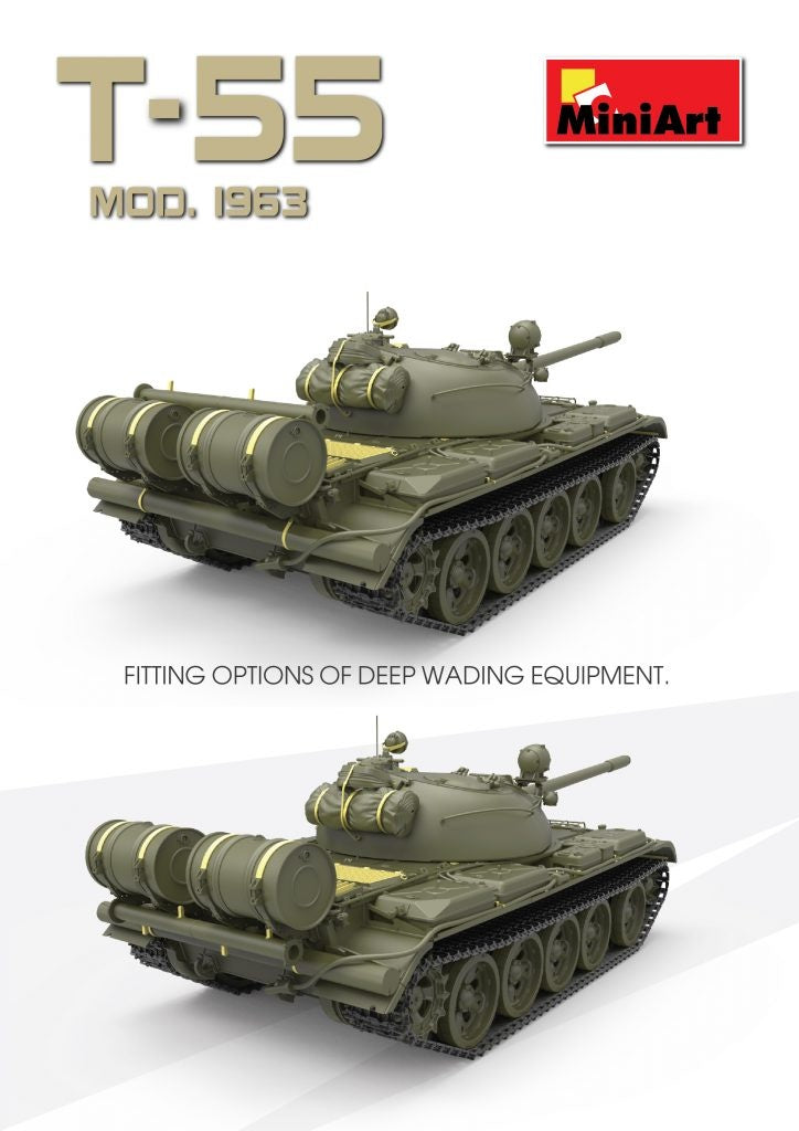 Miniart [37027] 1/35 T-55 Soviet Medium Tank | 4820183311306