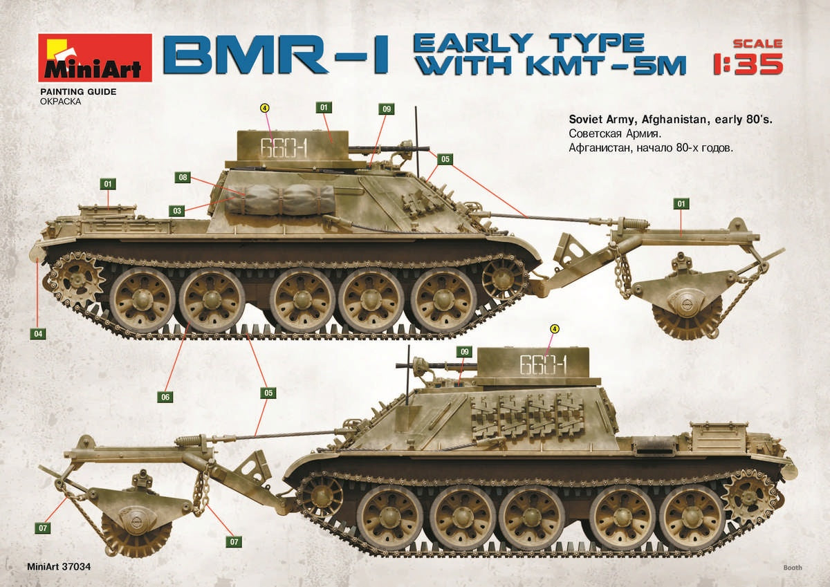 MiniArt BMR-1 Early Mod. with KMT-5M (1/35) | 4820183311979