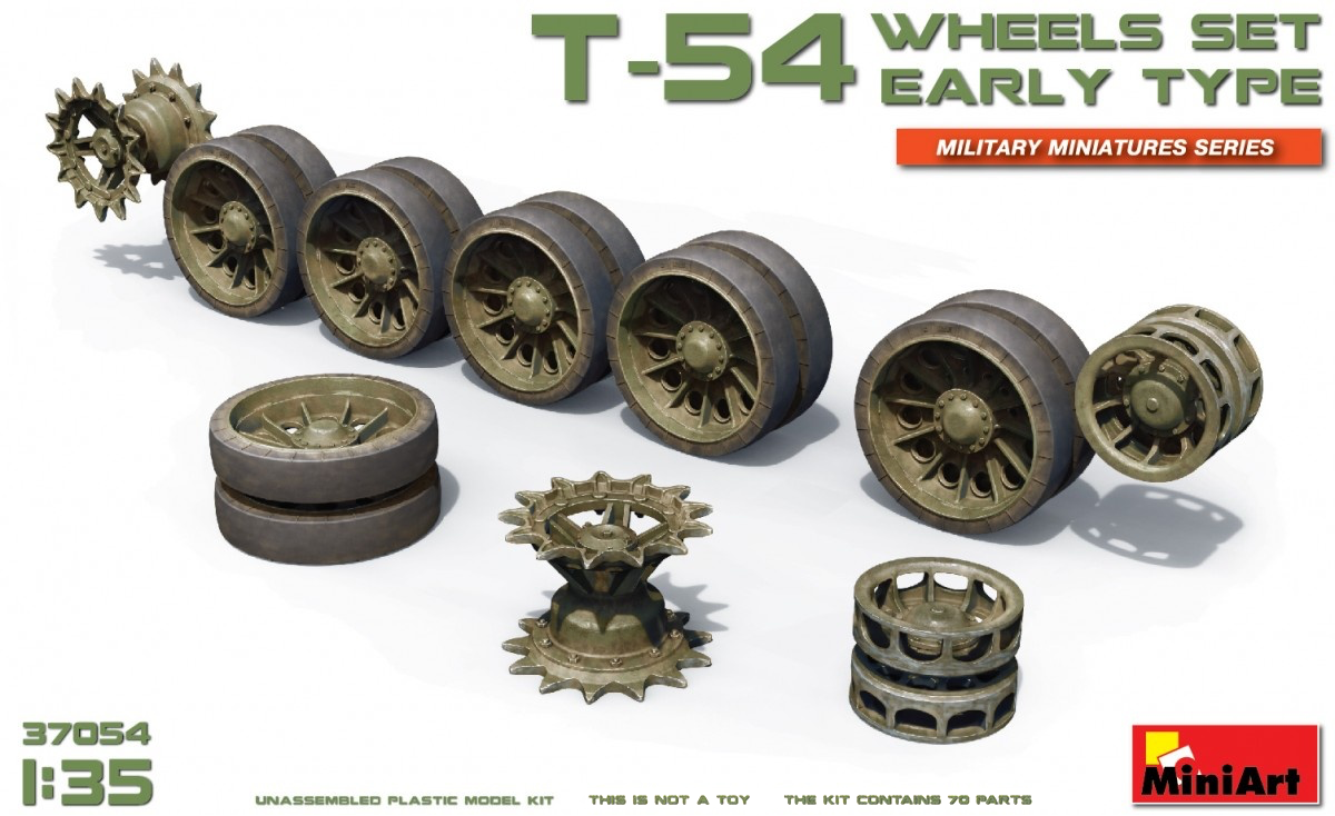 Miniart [37054] 1/35 T-54 Wheels Set. Early Type | 4820183311337