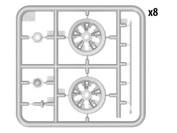 Miniart [37058] 1/35 T-55/T-55A Wheels Set | 4820183311429