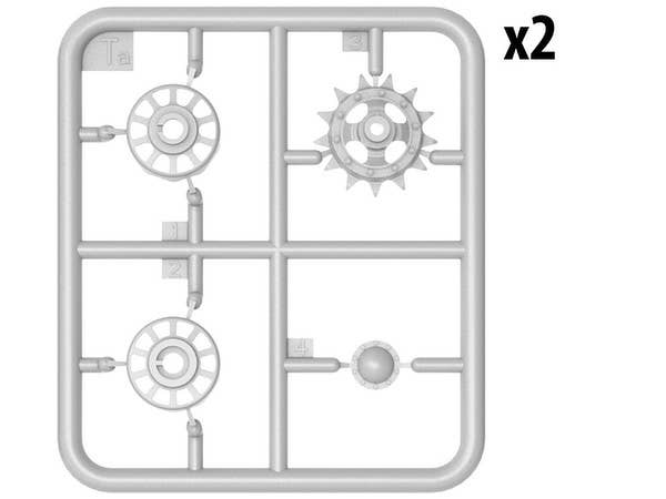 Miniart [37058] 1/35 T-55/T-55A Wheels Set | 4820183311429
