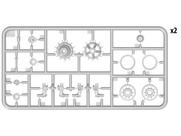 Miniart [37058] 1/35 T-55/T-55A Wheels Set | 4820183311429