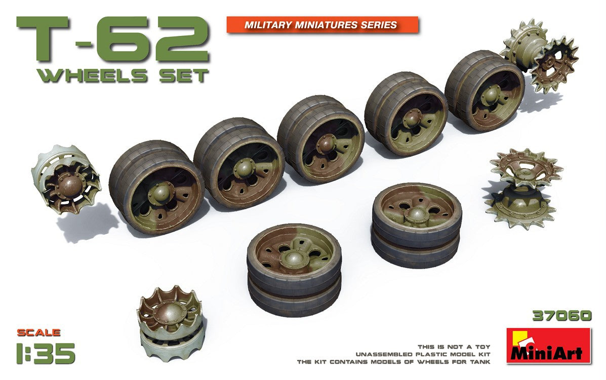 MiniArt 1/35 T-62 Wheels Set | 4820183311566