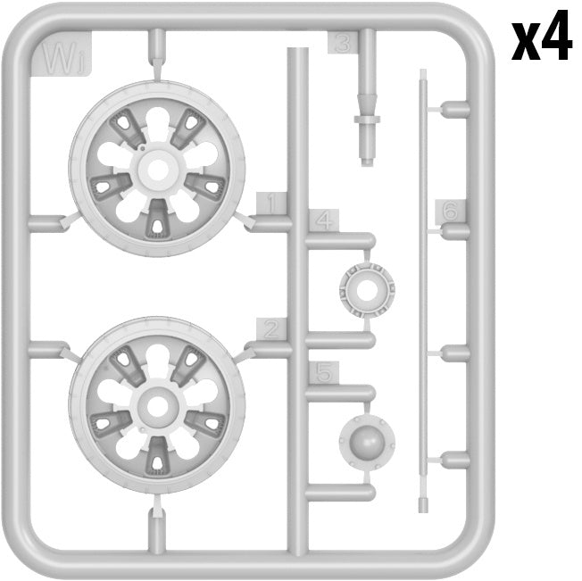 MiniArt 1/35 T-62 Wheels Set | 4820183311566