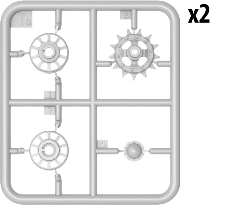 MiniArt 1/35 T-62 Wheels Set | 4820183311566