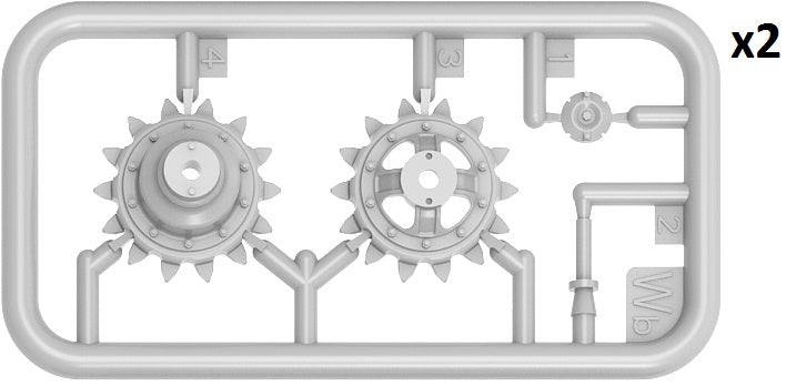 MiniArt 1/35 T-62 Wheels Set | 4820183311566