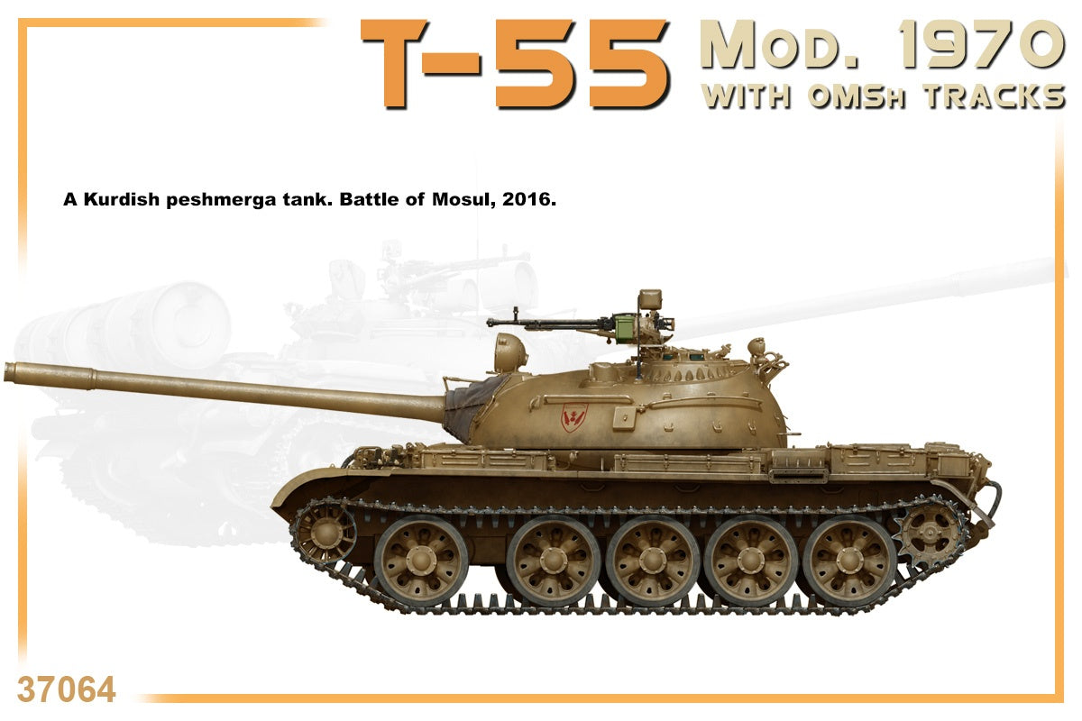 MiniArt 1/35 T-55 Mod. 1970 w/OMSh Tracks | 4820183312891