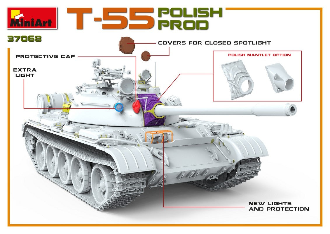 MiniArt 1/35 T-55 Polish Prod. | 4820183312709