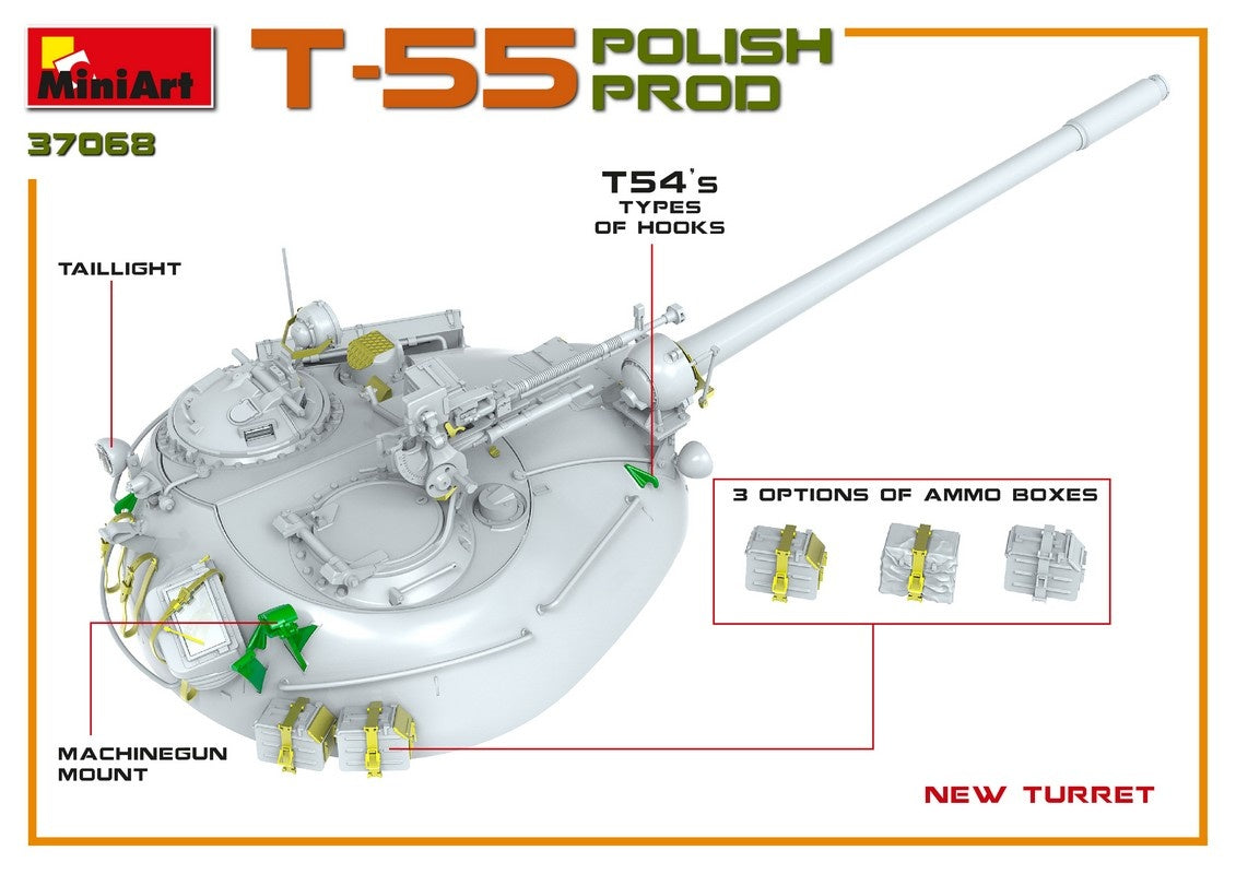 MiniArt 1/35 T-55 Polish Prod. | 4820183312709