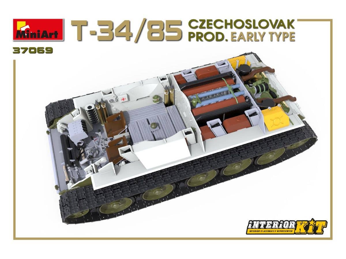MiniArt T-34/85 Czechoslovak Prod. Early Type. Interior Kit | 4820183313201