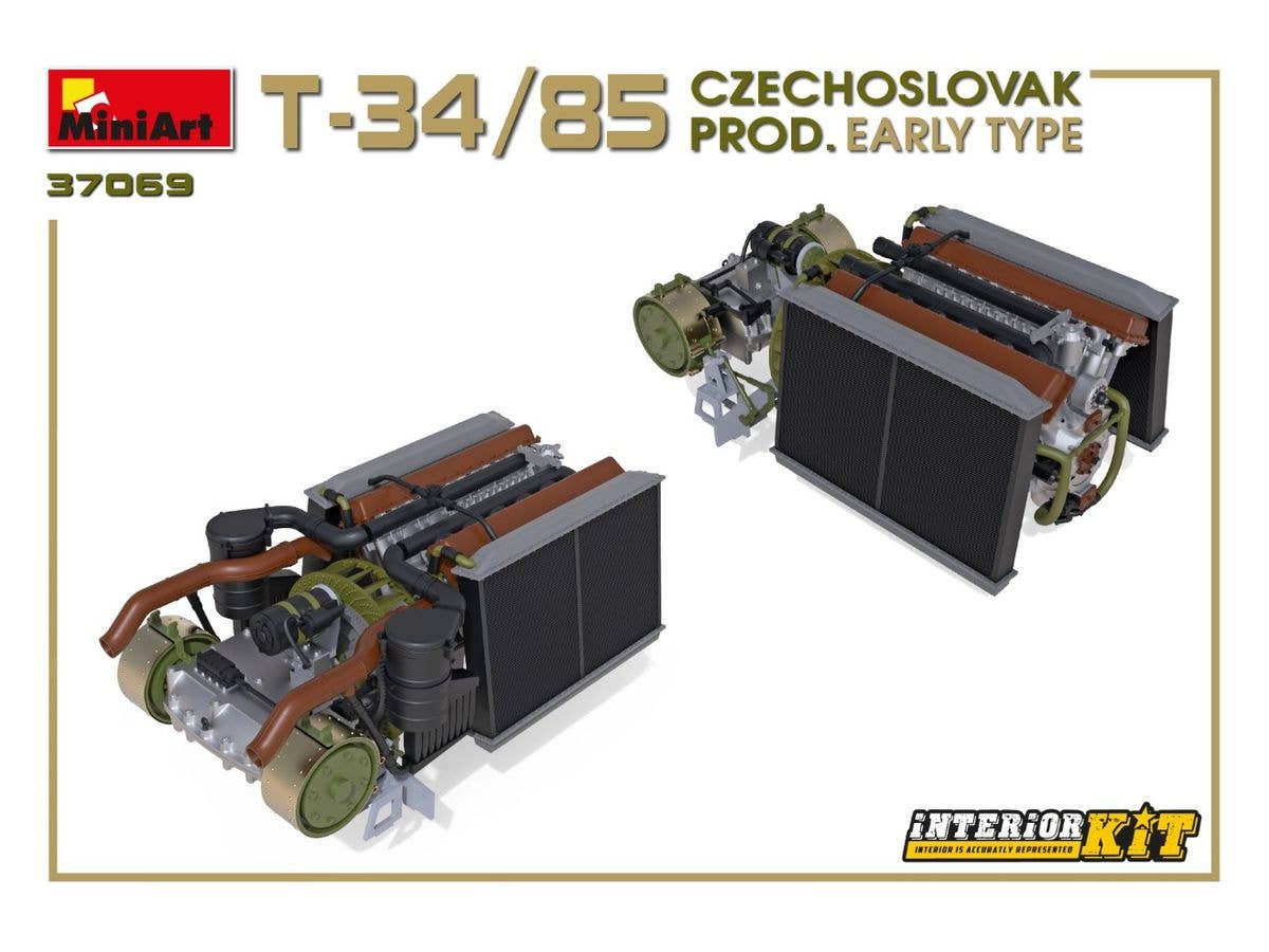 MiniArt T-34/85 Czechoslovak Prod. Early Type. Interior Kit | 4820183313201