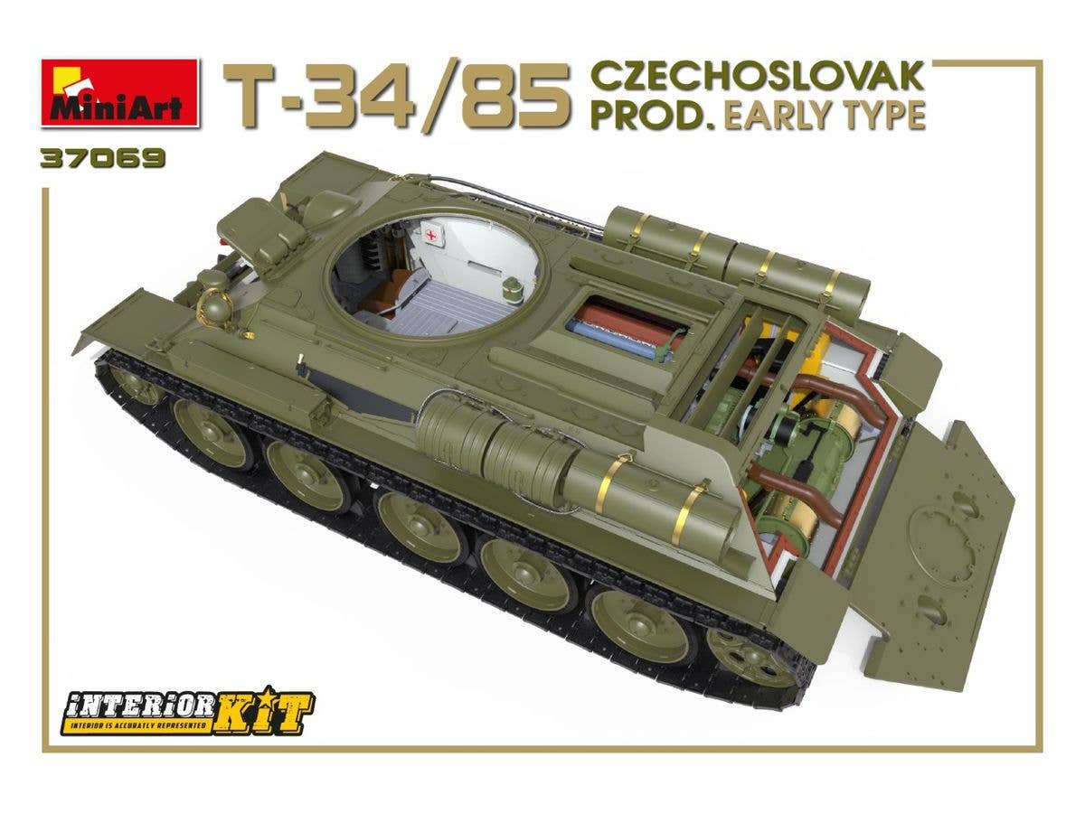MiniArt T-34/85 Czechoslovak Prod. Early Type. Interior Kit | 4820183313201