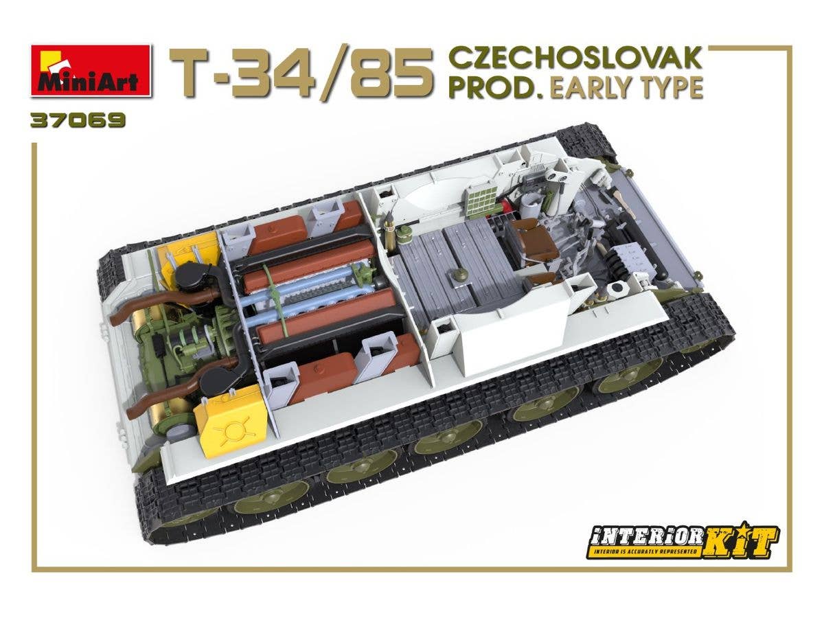 MiniArt T-34/85 Czechoslovak Prod. Early Type. Interior Kit | 4820183313201
