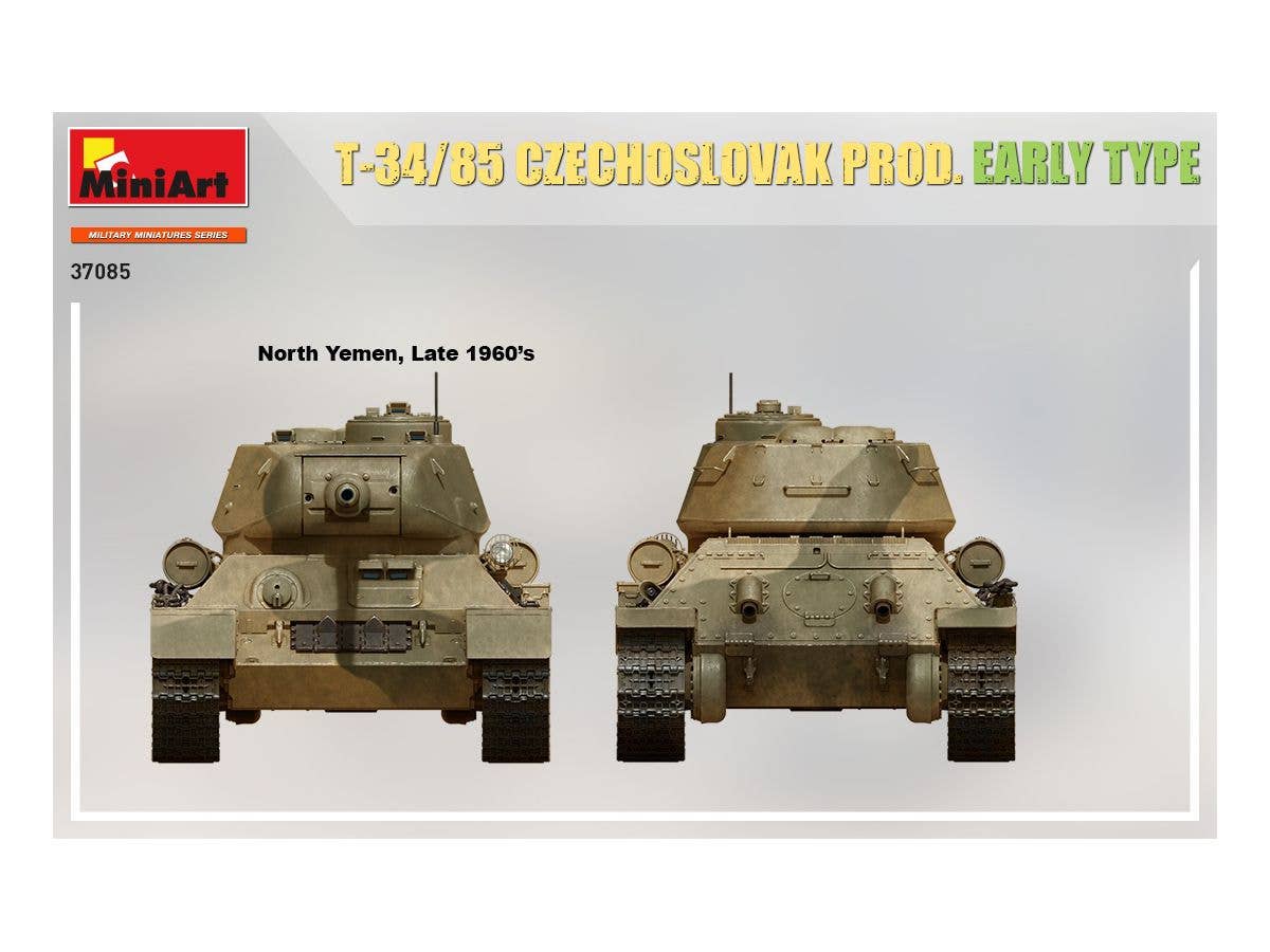 MiniArt 1/35 T-34-85 Czechoslovak Prod. Early Type Tank | 4820183313492