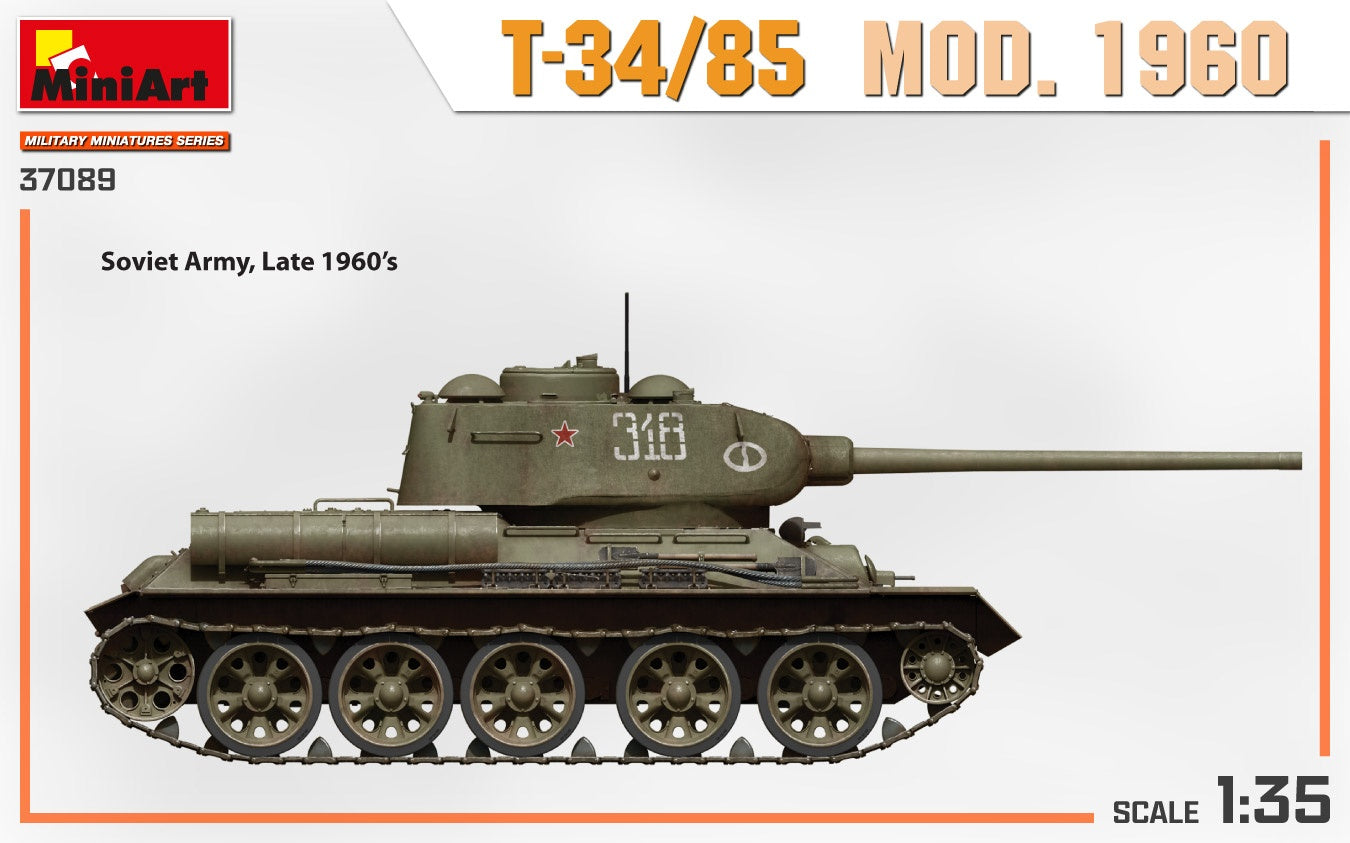 MiniArt 1/35 T-34-85 Mod. 1960 | 4820183314192