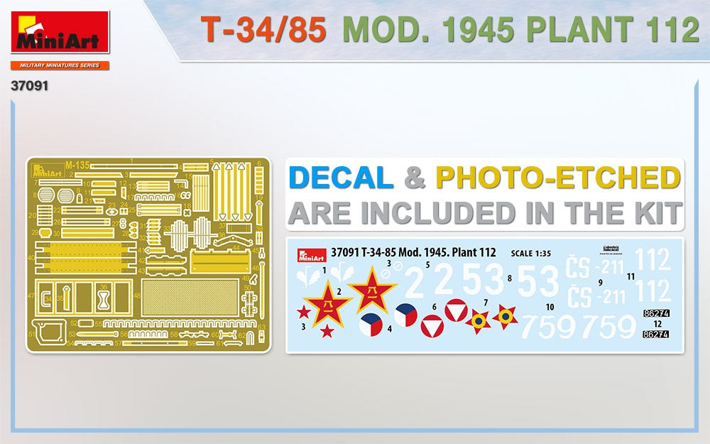 MiniArt 1/35 T-34/85 Mod. 1945 Plant 112 | 4820183313676