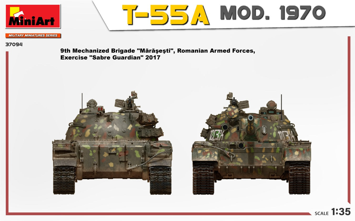 MiniArt 1/35 T-55A Mod. 1970 Interior Kit | 4820183314185