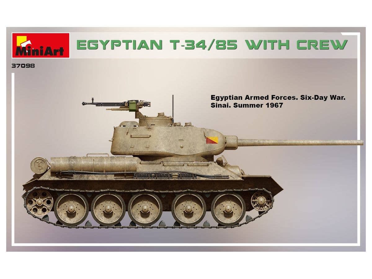 MiniArt 1/35 Egyptian T-34/85 w/crew Tank | 4820183313508