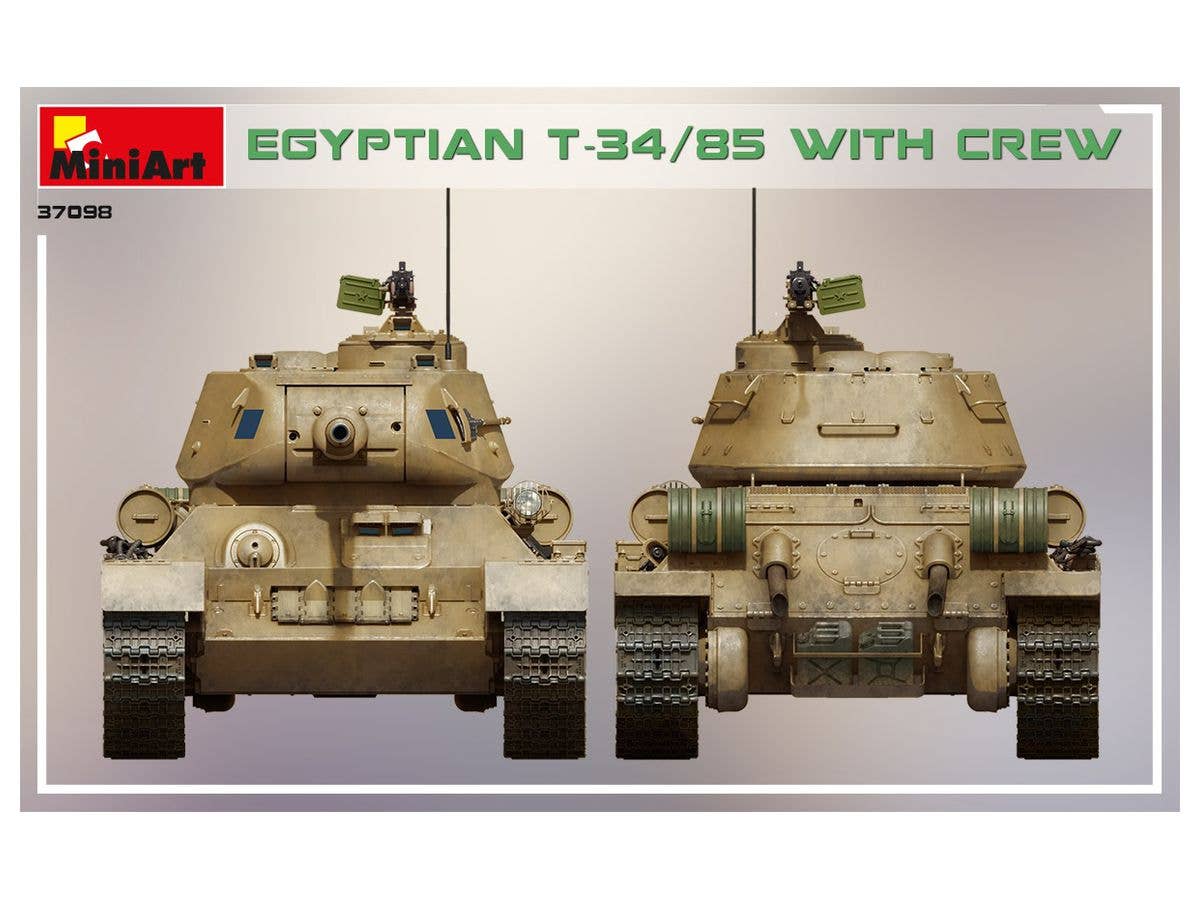 MiniArt 1/35 Egyptian T-34/85 w/crew Tank | 4820183313508