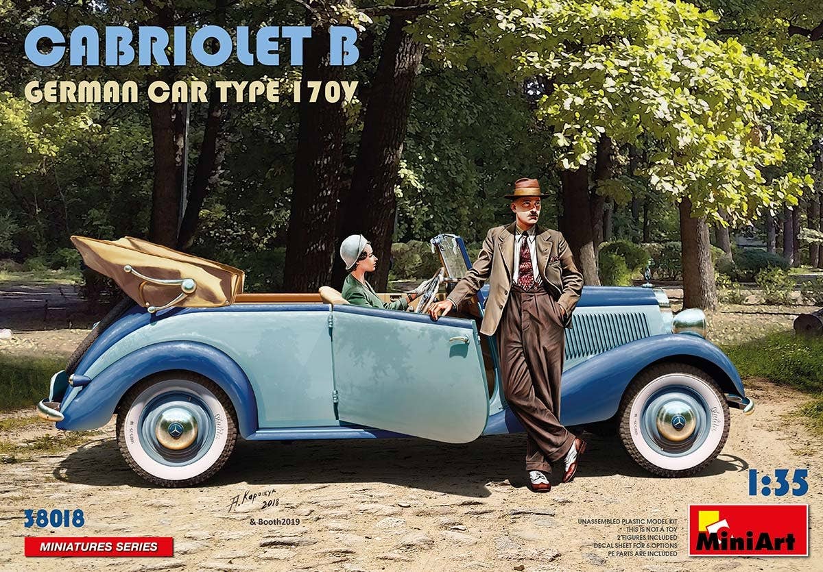 MiniArt 1/35 Cabriolet B German Car Type 170V | 4820183312822