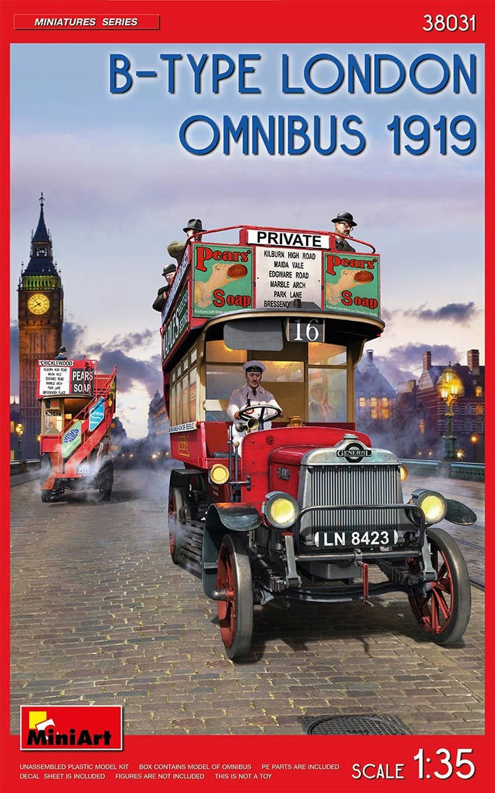 MiniArt B-Type London Omnibus 1919 1/35 Scale | 4820183313379